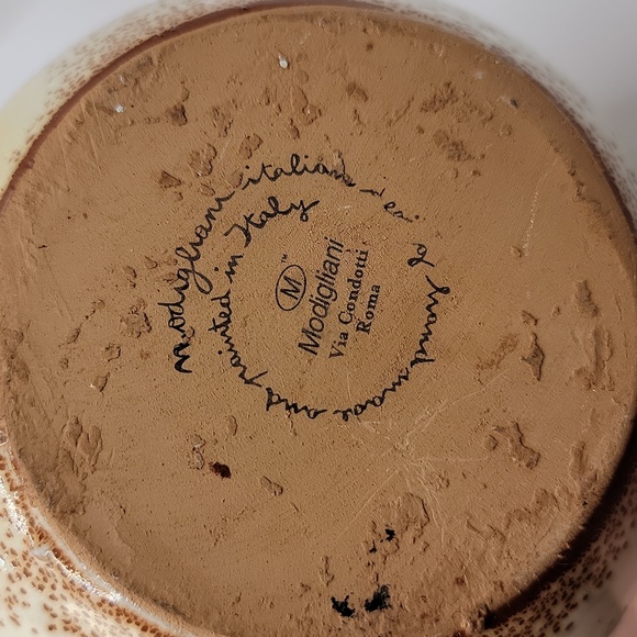 Modigliani Via Condotti Roma Fruit Vase - Picture 7 of 9